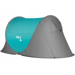 Namiot samorozkładający Nils Camp NC3743 3-osobowy Szaro-niebieski