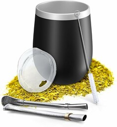 Aquafloow Kubek z Podwójnymi Ściankami do Yerba Mate