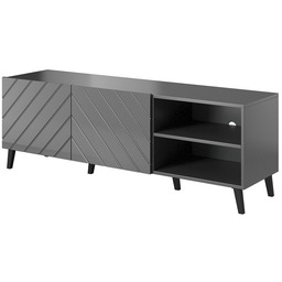 Szafka RTV szara mat / połysk 150 cm