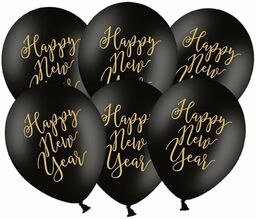 Balony Happy New Year - 30 cm -