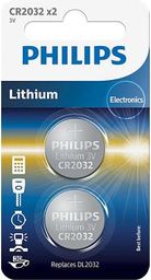 Philips Bateria CR2032 litowa 3V (2szt blister)