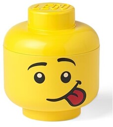 LEGO Pojemnik na mała głowa Chłopiec Głuptasek Żółty