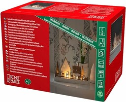 Konstsmide Lampki bożonarodzeniowe/motyw domu sylwetki z reniferami/ozdoba bożonarodzeniowa