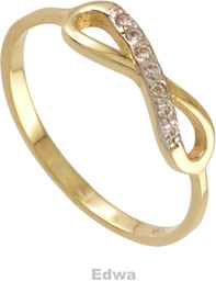 Pierścionek złoty zaręczynowy pr.585 roz.13