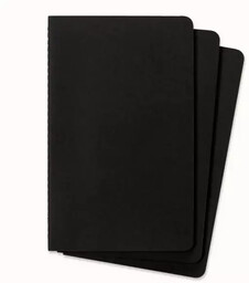Zeszyt 13x21 kratka 40K czarny (3szt) MOLESKINE