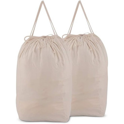 MCleanPin Zmywalne bawełniane torby na pranie z uchwytami,