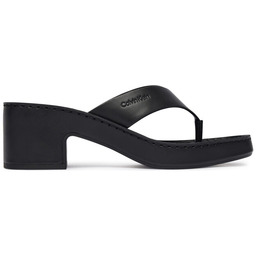 Japonki Calvin Klein Block Heel Sndl Thong Lth
