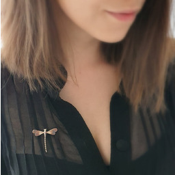 Broszko - zawieszka srebrna - Ważka W2