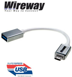 Kabel micro USB - gniazdo USB 3.0 Wireway