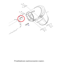 Wkładka rury wysypu ziarna New Holland CNH 84346573