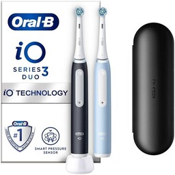 ORAL-B Szczoteczka elektryczna iO 3 zestaw DUO BLACK
