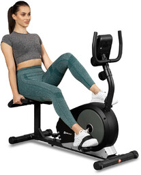 Hop-Sport Rower treningowy leżący HS-040L Root srebrny