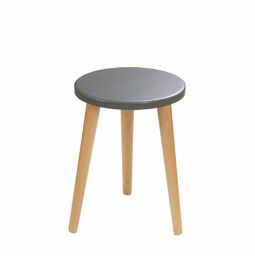 Taboret okrągły ze sklejki Dark Moon, Wykończenie nogi
