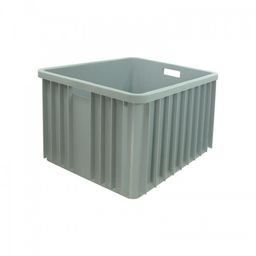 Skrzynia plastikowa 800x600x450 Pojemnik transportowy 150 kg szary