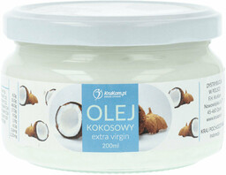 Olej KOKOSOWY 200ml Extra Virgin Zimnotłoczony