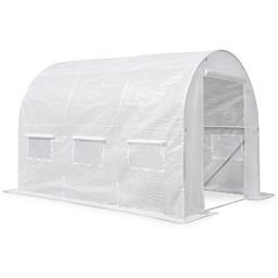 Tunel foliowy do uprawy roślin 2x3,5m biały Garden