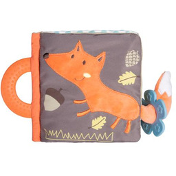 CANPOL BABIES Pluszowa książeczka edukacyjna FOX z elementami