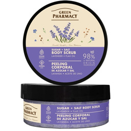 Peeling cukrowo-solny do ciała Lawenda + Olej lniany