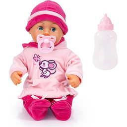 Bayer Design 93824BD Interaktywna lalka, mówiąca, miękkie ciało,