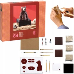 Rzeźbienie i modelowanie w glinie, narzędzia glina farby