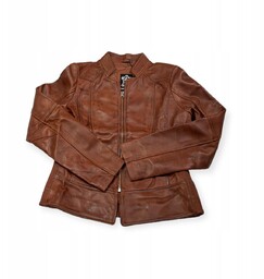 Skórzana kurtka damska ramoneska Real Leather M
