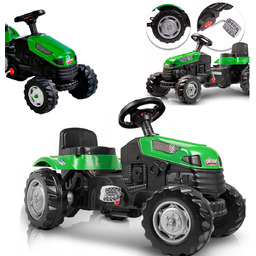 COIL Traktor na pedały dla dzieci zielony