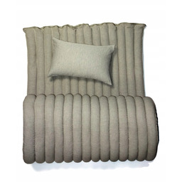 Materac z łuską gryki 80x200 plus poduszka Naturalny