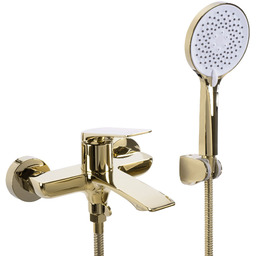 Złota bateria wannowa Avalon Rea