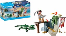 PLAYMOBIL Pirates 71473 Pirat z aligatorem, wykonane średnio