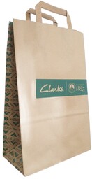 Reklamówka torebka papierowa Clarks 395mm x255mm x130mm opakowanie