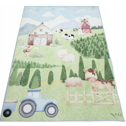 Dywan Kids 160x230 farma dla dzieci dziecięcy traktor