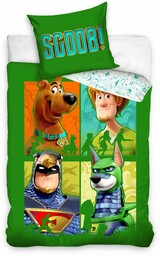 Pościel bawełniana komplet 160x200 +70x80 portrety Scooby Doo