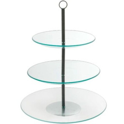 AMBITION Patera Leila 3 poziomy Przezroczysto-srebrna Czujnik dymu