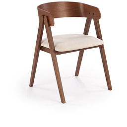 Krzesło k562 orzechowy / jasny beżowy halmar