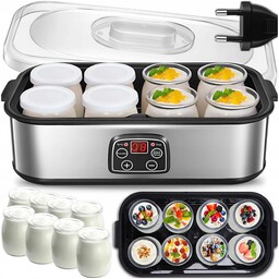 Jogurtownica Domowy Jogurt 1400ML Timer Regulacja Temperatury 8