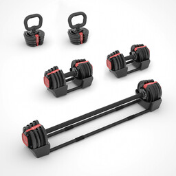 Zestaw regulowanych sztangielek SGR18 PRO 3w1 41 kg