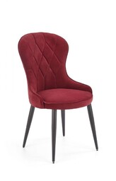 Krzesło k366 bordowy (tkanina velvet) halmar