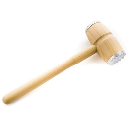 BANQUET Drewniany tłuczek do mięsa metalowa Brillante,