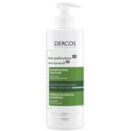 Vichy Dercos Szampon łupież tłusty, 390 ml