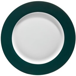 AMBITION Talerz Aura Green 27 cm Biało-zielony