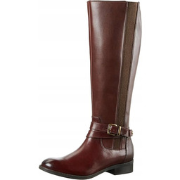 CLARKS KOZAKI DAMSKIE BORDOWE ZE SKÓRĄ 36 1JRA