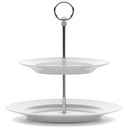 Lyngby Porcelain RHOMBE Talerz - Patera do Ciasta