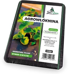 Agrowłóknina czarna 70g/m 1,1x5m AGR-08