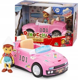 Pinokio i przyjaciele pojazd z bajki figurka Pinokia