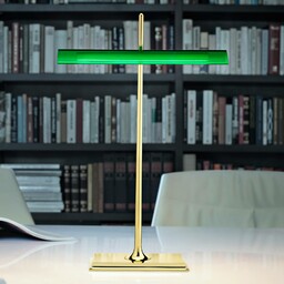 FLOS Goldman - lampa stołowa z USB, zielona