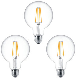 3-pack Żarówka LED 7W (806lm) Filament Globe Ø93
