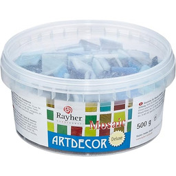 Rayher Szklane kamienie mozaikowe "ArtDecor" Deluxe, mieszanka odcieni