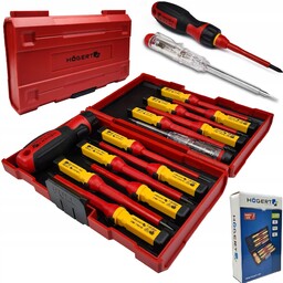 Hoegert Wkrętaki Izolowane Śrubokręty Dla Elektryka 1000V Zestaw