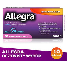 ALLEGRA 120 mg - 10 tabletek - lek