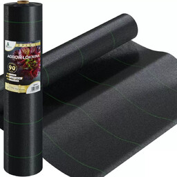 Agrowłóknina czarna 90g/m 1,6x100m + 100 Szpilek AGR-16